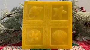 Sea Life Beeswax Four Square