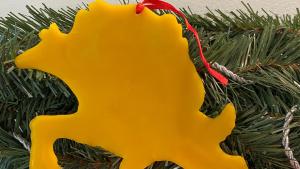 Beeswax  Santa Riding a Reindeer