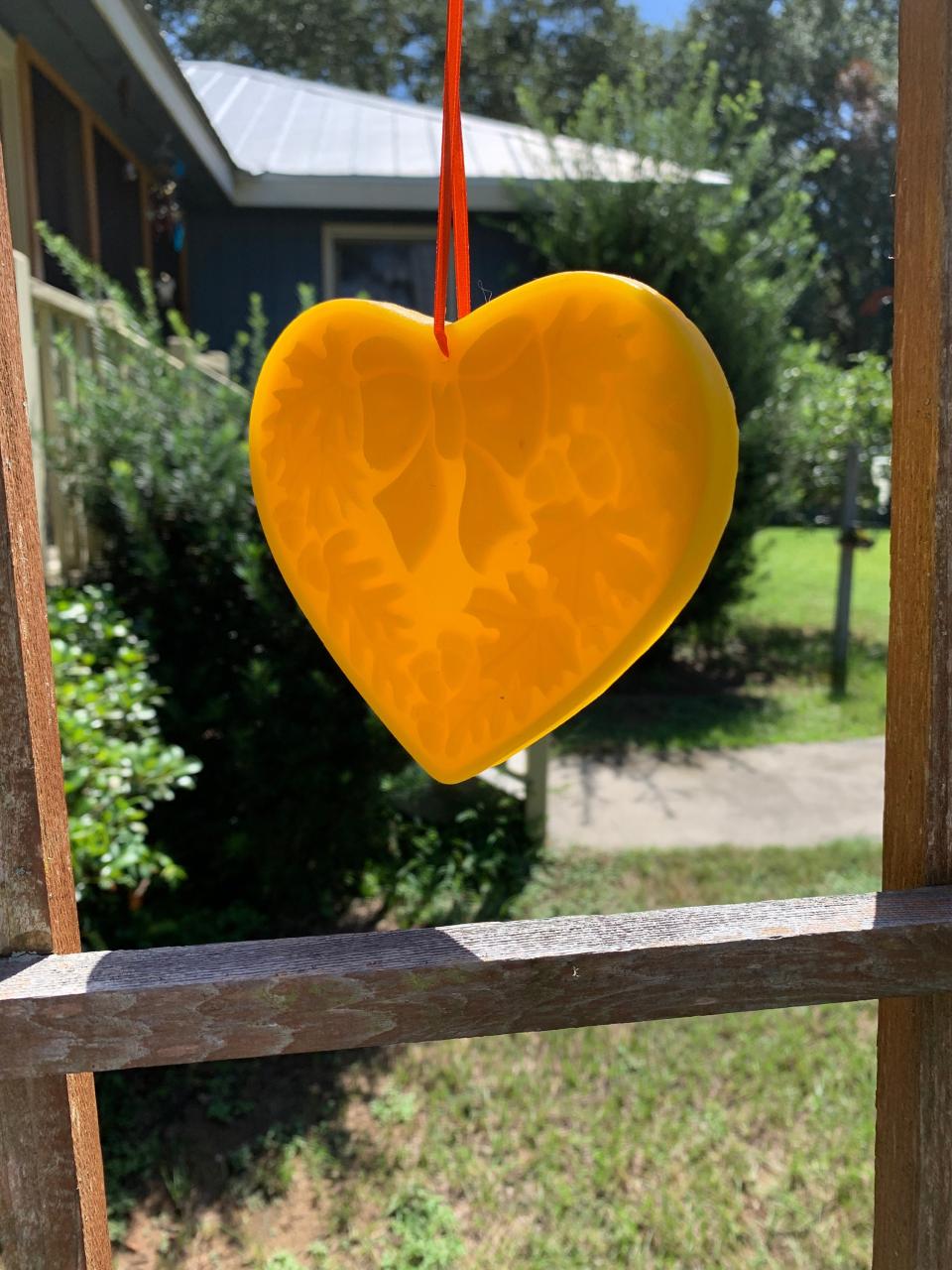 Beeswax Fall Acorns & Leaves Heart Wreath