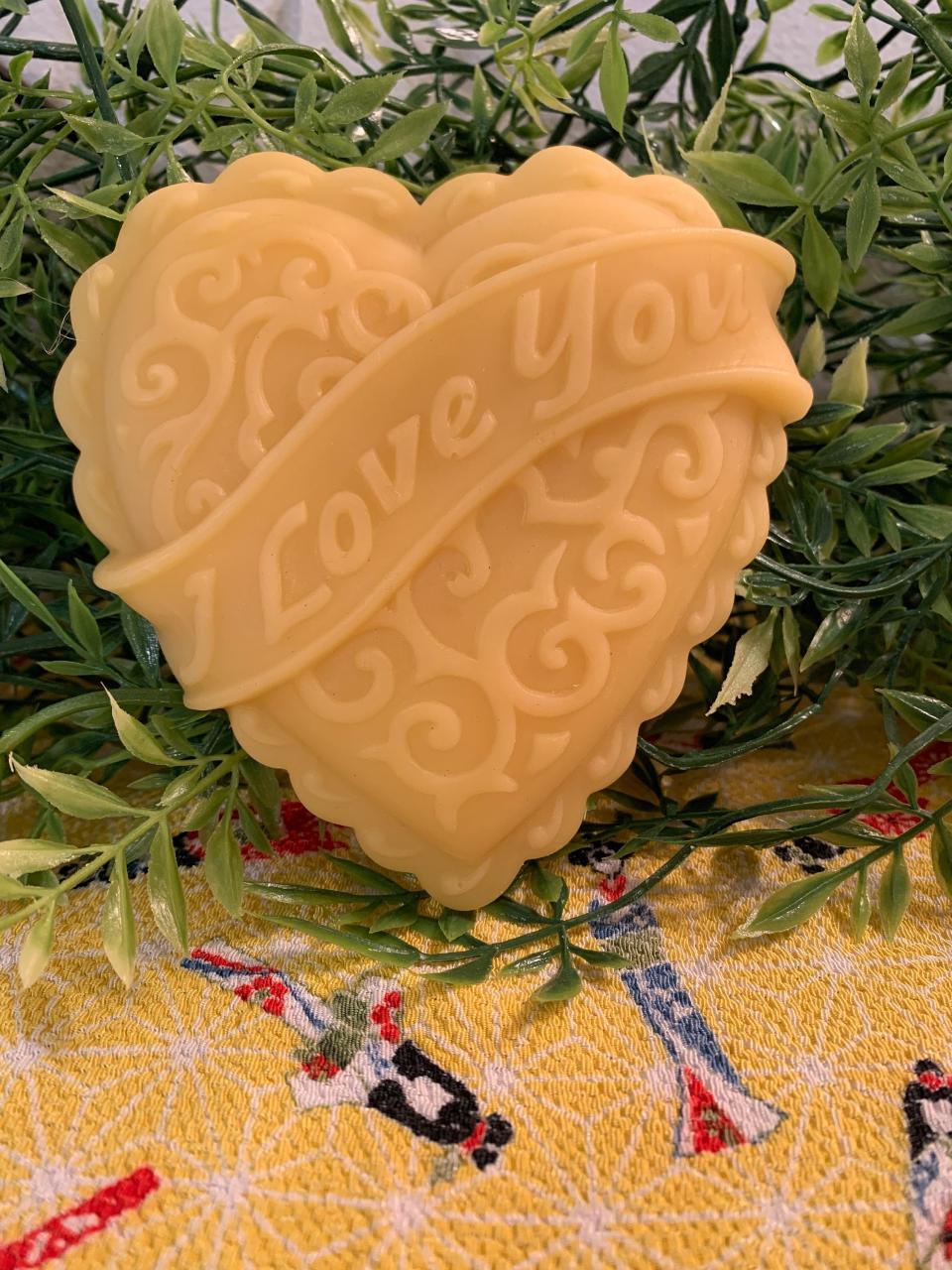 I Love You Beeswax Heart