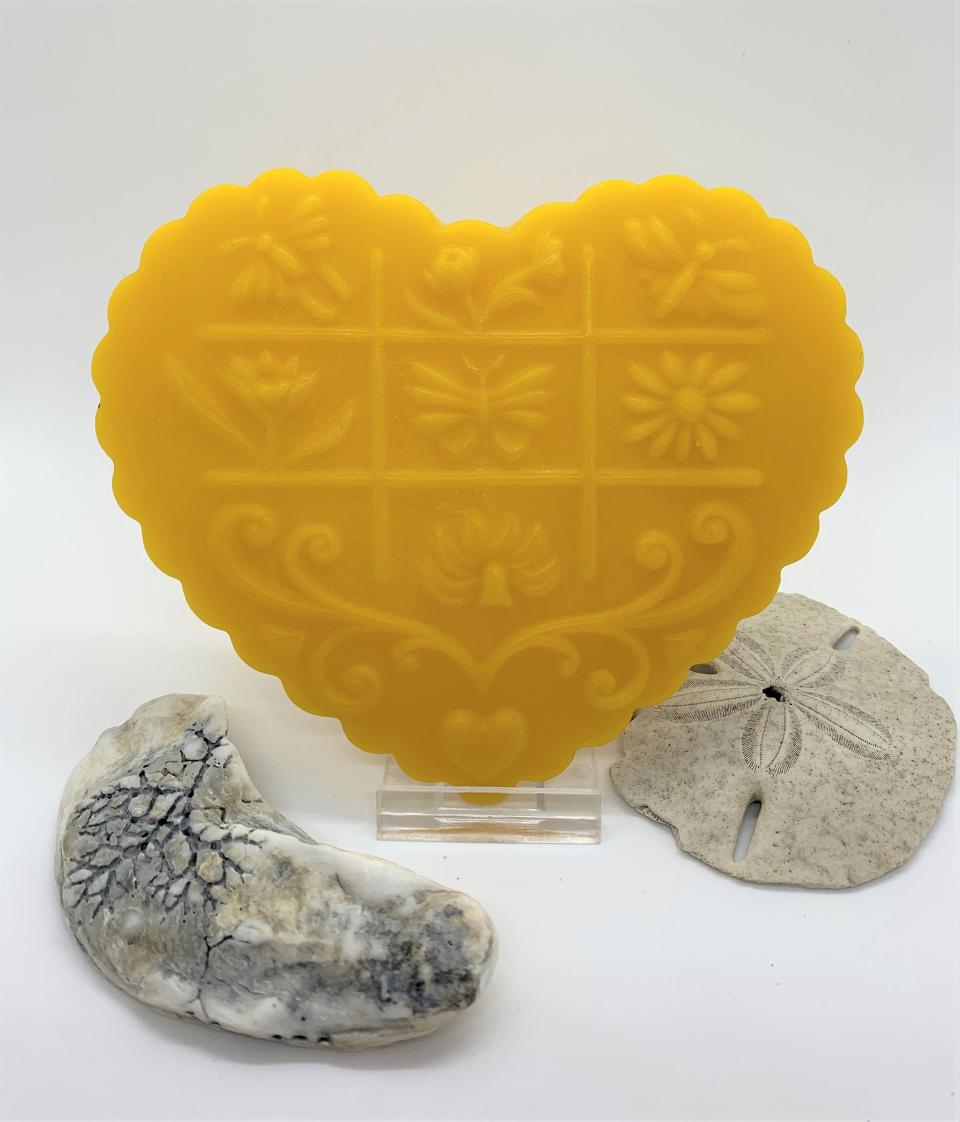 Beeswax Gardens of the Heart Suncatcher or Wall Art