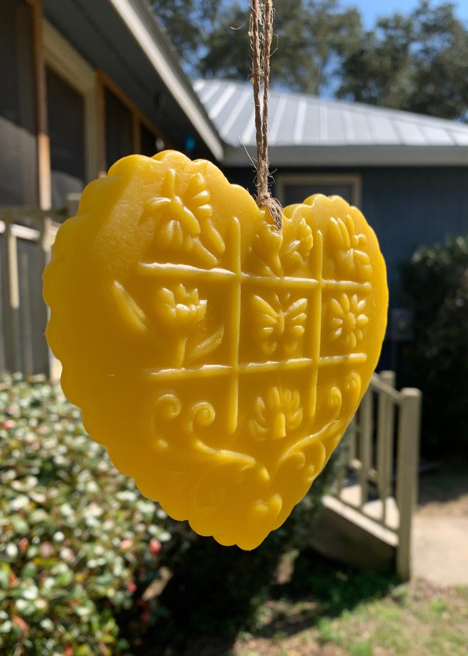 Beeswax Gardens of the Heart Suncatcher or Wall Art