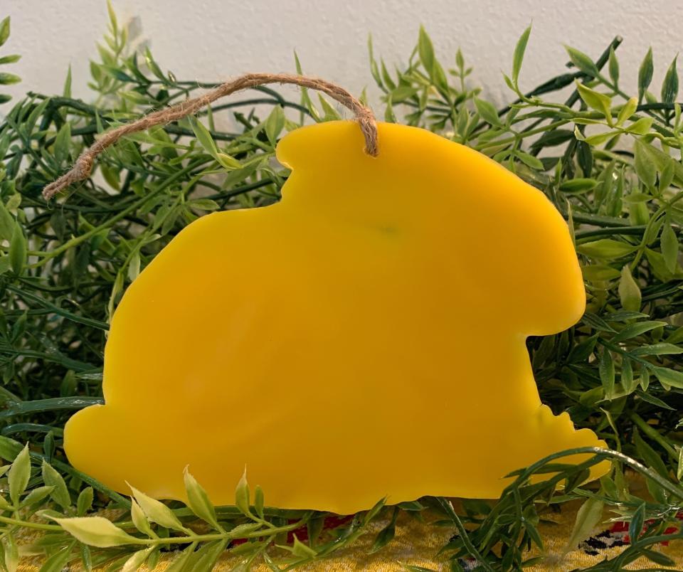 Beeswax Bunny in the Grass