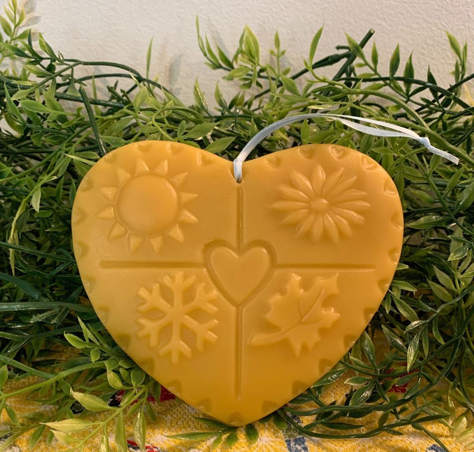 Beeswax Seasons of the Heart Suncatcher or Wall Art